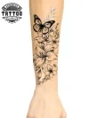 tatouage avant bras fleur femme ephemere design élégant coloré tatouage avant bras fleur femme ephemere design élégant coloré