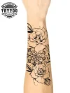 tatouage-avant-bras-ephemere-femme-rose-fleur-delicate tatouage-avant-bras-ephemere-femme-rose-fleur-delicate