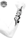 tatouage-avant-bras-ephemere-design-horloge-vintage tatouage-avant-bras-ephemere-design-horloge-vintage