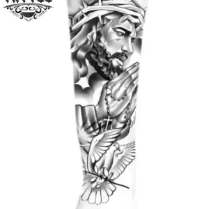 tatouage avant bras Jésus éphémère réaliste image produit tatouage avant bras Jésus éphémère réaliste image produit