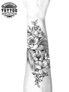 tatouage-ephemere-avant-bras-lion-femme-elegant-audacieux tatouage-ephemere-avant-bras-lion-femme-elegant-audacieux