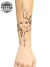 tatouage-avant-bras-ephemere-motif-lune tatouage-avant-bras-ephemere-motif-lune