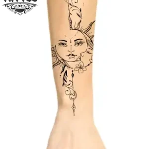 tatouage-avant-bras-ephemere-motif-lune tatouage-avant-bras-ephemere-motif-lune