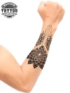 tatouage-avant-bras-ephemere-mandala-elegant tatouage-avant-bras-ephemere-mandala-elegant