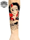 tatouage-ephemere-avant-bras-style-manga-japonais tatouage-ephemere-avant-bras-style-manga-japonais