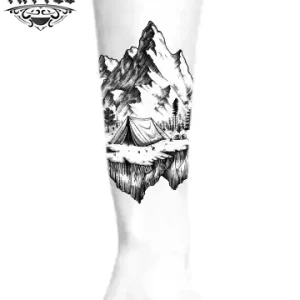 tatouage-ephemere-avant-bras-montagne-scenique tatouage-ephemere-avant-bras-montagne-scenique
