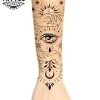 tatouage-avant-bras-ephemere-design-hypnotique-oeil tatouage-avant-bras-ephemere-design-hypnotique-oeil