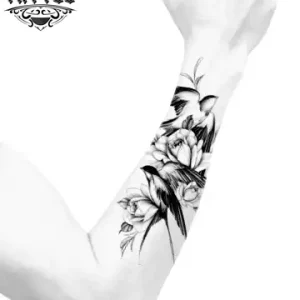 tatouage-ephemere-avant-bras-design-oiseau-durable-realiste tatouage-ephemere-avant-bras-design-oiseau-durable-realiste