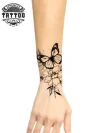 tatouage-ephemere-avant-bras-papillon-elegance