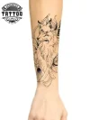 tatouage-avant-bras-renard-ephemere-tendance