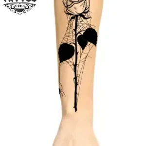 Tatouage avant bras rose éphémère motif florale Tatouage avant bras rose éphémère motif florale