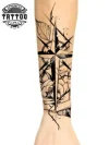 tatouage-avant-bras-ephemere-rose-des-vents-discret-et-style