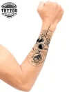 tatouage-ephemere-avant-bras-rose-homme-design-floral-temporaire tatouage-ephemere-avant-bras-rose-homme-design-floral-temporaire