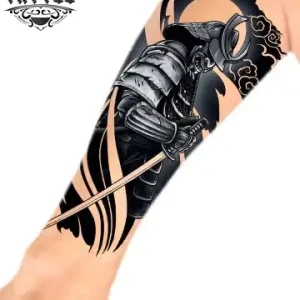 tatouage-avant-bras-ephemere-samourai-realistic-homme-femme tatouage-avant-bras-ephemere-samourai-realistic-homme-femme