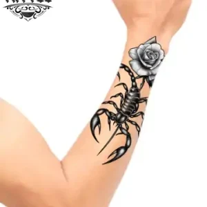 tatouage-avant-bras-scorpion-ephemere-realiste tatouage-avant-bras-scorpion-ephemere-realiste