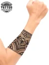 tatouage-avant-bras-ephemere-design-tahitien-polynesien tatouage-avant-bras-ephemere-design-tahitien-polynesien