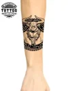 tatouage-ephemere-avant-bras-motif-taureau-realiste tatouage-ephemere-avant-bras-motif-taureau-realiste