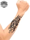 tatouage-avant-bras-ephemere-tribal-homme-design-unique