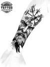 tatouage-ephemere-avant-bras-motif-viking-durable-realiste