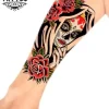 tatouage-ephemere-avant-bras-visage-femme-elegant tatouage-ephemere-avant-bras-visage-femme-elegant