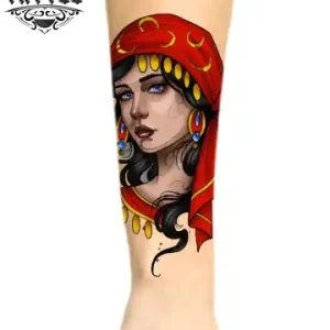 tatouage-avant-bras-ephemere-visage-unique tatouage-avant-bras-ephemere-visage-unique
