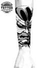 tatouage-ephemere-avant-bras-yakuza-realiste tatouage-ephemere-avant-bras-yakuza-realiste