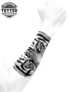 tatouage-avant-bras-yeux-de-tigre-ephemere tatouage-avant-bras-yeux-de-tigre-ephemere