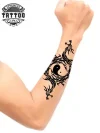 tatouage-avant-bras-ephemere-ying-yang-design-authentique tatouage-avant-bras-ephemere-ying-yang-design-authentique