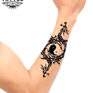 tatouage-avant-bras-ephemere-ying-yang-design-authentique tatouage-avant-bras-ephemere-ying-yang-design-authentique