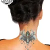 tatouage nuque ephemere bijoux design elegant tendance tatouage nuque ephemere bijoux design elegant tendance