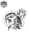 Tatouage Bouddhisme Éphémère Bouddha Fleur Image Produit Tatouage Bouddhisme Éphémère Bouddha Fleur Image Produit