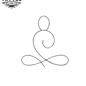 tatouage bouddhisme ephemere femme bouddha fin design élégant