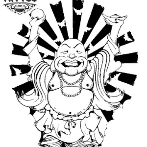 tatouage bouddhisme ephemere bouddha japonais image produit