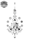 tatouage ephemere Bouddha meditation bouddhisme tatouage ephemere Bouddha meditation bouddhisme