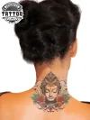tatouage-ephemere-bouddha-nuque tatouage-ephemere-bouddha-nuque