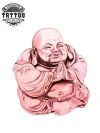tatouage bouddhisme ephemere bouddha rouge design spirituel tatouage bouddhisme ephemere bouddha rouge design spirituel