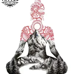 tatouage bouddhisme ephemere bouddha sri lanka dessin rouge sur peau