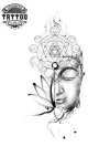tatouage-bouddhisme-ephemere-tete-de-bouddha