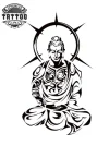 tatouage bouddhisme éphémère bouddha tribal