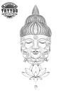 tatouage bouddhisme visage bouddha éphémère zen tatouage bouddhisme visage bouddha éphémère zen