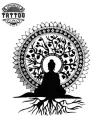tatouage ephemere bouddhisme arbre de vie design délicat tatouage ephemere bouddhisme arbre de vie design délicat