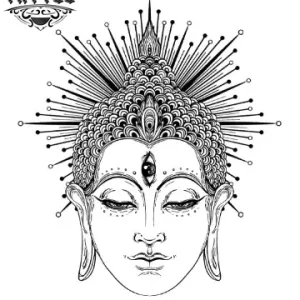 tatouage ephemere bouddhisme femme spirituelle design floral tatouage ephemere bouddhisme femme spirituelle design floral