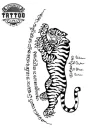 tatouage bouddhisme ephemere tigre design spirituel tatouage bouddhisme ephemere tigre design spirituel