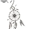 tatouage-ephemere-boussole-attrape-reve-waterproof-durable tatouage-ephemere-boussole-attrape-reve-waterproof-durable