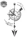 tatouage-boussole-ephemere-discret-minimaliste tatouage-boussole-ephemere-discret-minimaliste