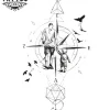 tatouage-ephemere-boussole-famille-design-unique-image-alt tatouage-ephemere-boussole-famille-design-unique-image-alt
