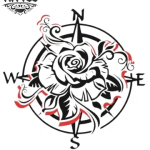 tatouage-ephemere-boussole-fleur-tatouage-temporaire tatouage-ephemere-boussole-fleur-tatouage-temporaire