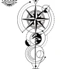 tatouage-boussole-geometrique-ephemere-aventurier tatouage-boussole-geometrique-ephemere-aventurier