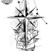 tatouage-ephemere-boussole-graphique-design-unique tatouage-ephemere-boussole-graphique-design-unique