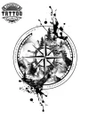tatouage ephemere boussole nature design temporaire inspire par la nature tatouage ephemere boussole nature design temporaire inspire par la nature